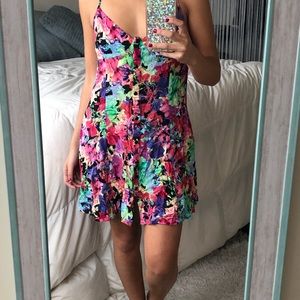 🌸 Flower Power button down flare dress w pockets